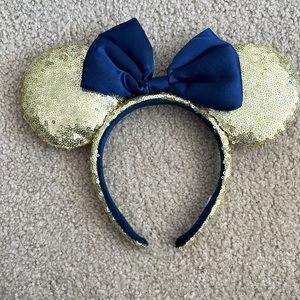 Disney Minnie Mouse Ears - Gold and Navy